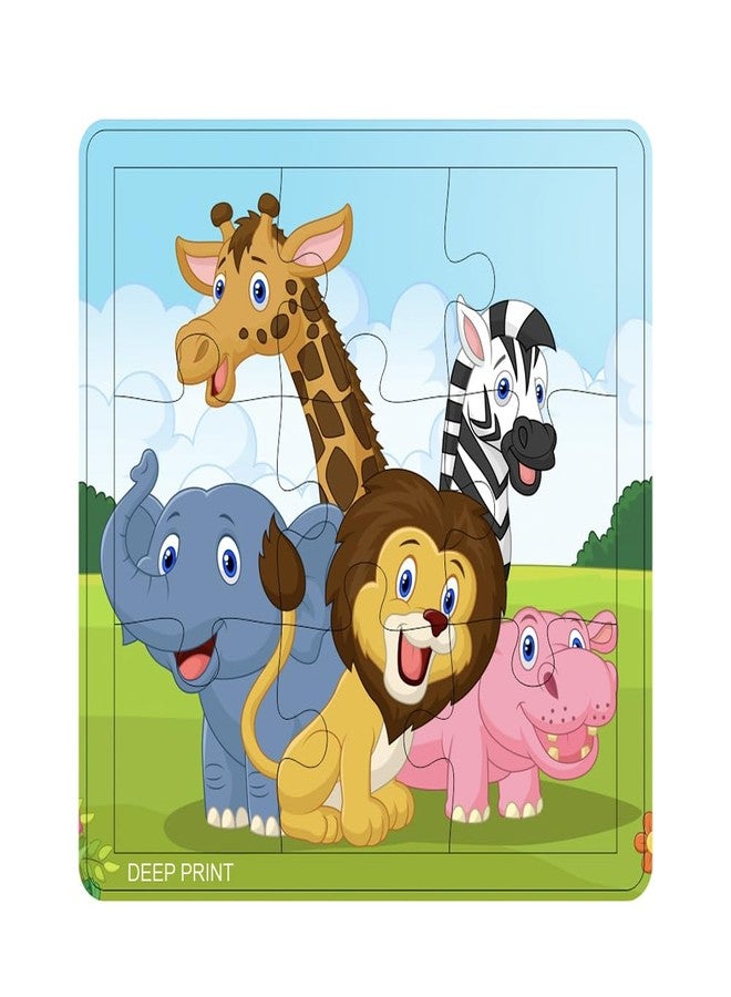 Deep Print Jigsaw Puzzle for Children (Wooden Puzzle) - 9 Pieces (Pack of 4) - Image 3
